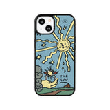 sun and pentacle epoxy phone case