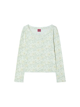EMBLEM FLOWER L/S YELLOW