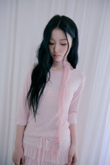 Petal lace scarf (Pink)