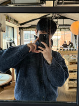 Eden high neck knit cardigan