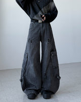 Quiet Black Curved Denim