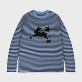 [UNISEX]JUMP RABBIT Stripe Long Sleeve