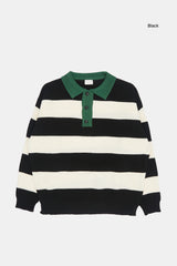 Junior rugby over knit collar shirt