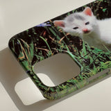 [flowery baby kitten hard case]