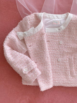 [by LILLOVE] cherry blossom tweed jacket