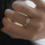 All is well, silver ring with Topaz_November Birthstone