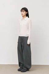 (W) Ercu Silky Collar Top