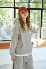 GOODLUCK HEART HOODIE / MELANGE