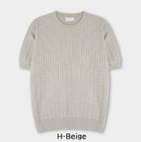 Roel Cable Round Short Sleeve Knit