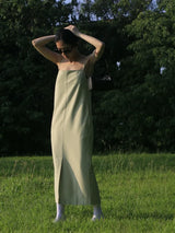 Slim-Fit Spaghetti Strap Maxi Dress