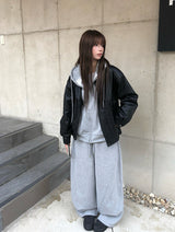 Bonne Loose Fit Hood Zip-Up