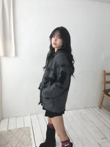 ミャウノルディックニットジップアップ