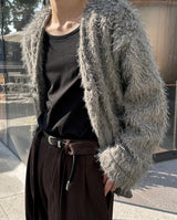 [F/W] Fur hair cardigan jacket(3color)