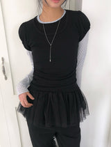 ザインチュールティアードレイヤードスリーブレス