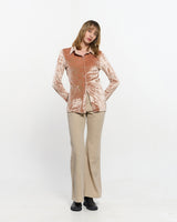 Stripe Bootcut Pants _ BEIGE