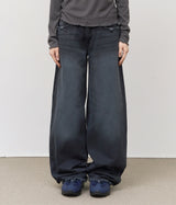 (W) Poison Dyeing Wide Denim