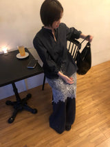ニートスタンドカラーシャツ