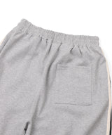 トラックラインピンタックスウェットパンツ - Gray