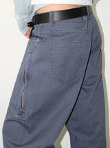 VINTAGE DYEING ZIPPER PANTS