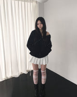ダイアゴナルスタッドフードジャンパー