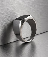 NR-301 Black Onyx Square Signet Ring