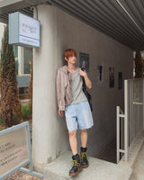 Breeze Cutoff Denim Bermuda Pants