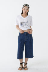 ギャラクシーVネックTシャツ_ホワイト
