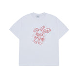 24FW HANDSKETCH RABBIT SHORT SLEEVE T-SHIRT WHITE