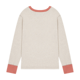 1/2リージョンモータースクラブワッフル長袖Tシャツ (クリーム)