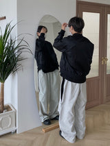 カラーカラージッパーバルーンパンツ　２色