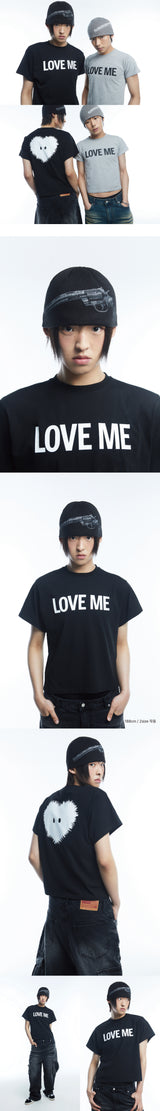 LOVE ME ハーフTシャツ BLACK