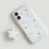 [Jelly] Choco ring Phone case(Blue) (only case)