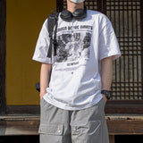 Oversized Fit Olympia Printed Short Sleeve Tee