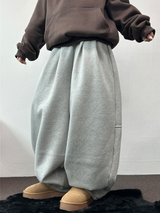 SWEAT BALLOON BACK POINT LONG PANTS🤎🖤🩶3COLOR