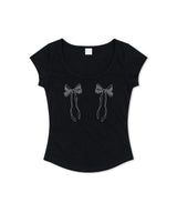 exy ribbon glitter tee (4colors)