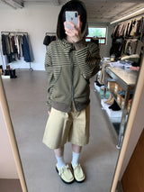 Melting Stripe Hooded Zip-Up (3color)
