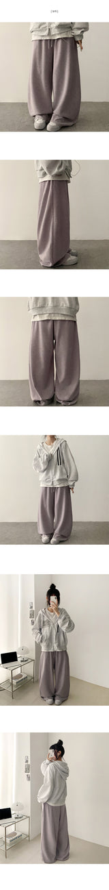 Movin Elastic Spandex Straight Wide Banded Waist Pants