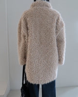 Half fur coat of soft tteokbokki