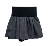 Lulu spandex ribbed flare knit skirt (2 colors)