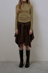Wool turtleneck top_mustard