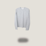 mercerized cropped long-sleeve T-shirt (4colors)
