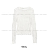 Titi wrinkle シースルー レイヤードロングスリーブ