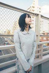 デタッチャブルラウンドジャケット (グレイッシュブルー)