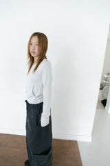 snug hood pocket top(3colors)