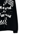 flag knitwear zip-up