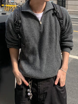 Mer Highneck Half Zip-up