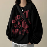 Tomato check sweatshirt