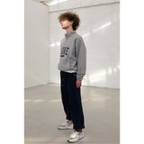 HUKE Logo Grey Half zip-up MTM