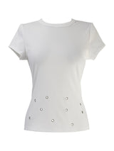 アイレット半袖Tシャツ (2color)