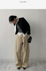 バーニッシュコットンワイドパンツ